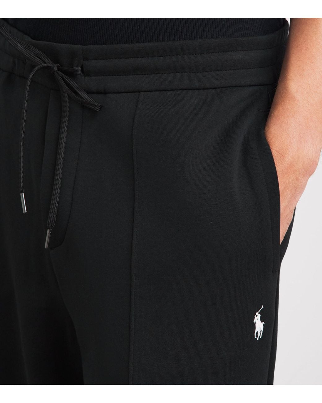 Polo Ralph Lauren Black Pintuck Polo Pony Sweatpants for men