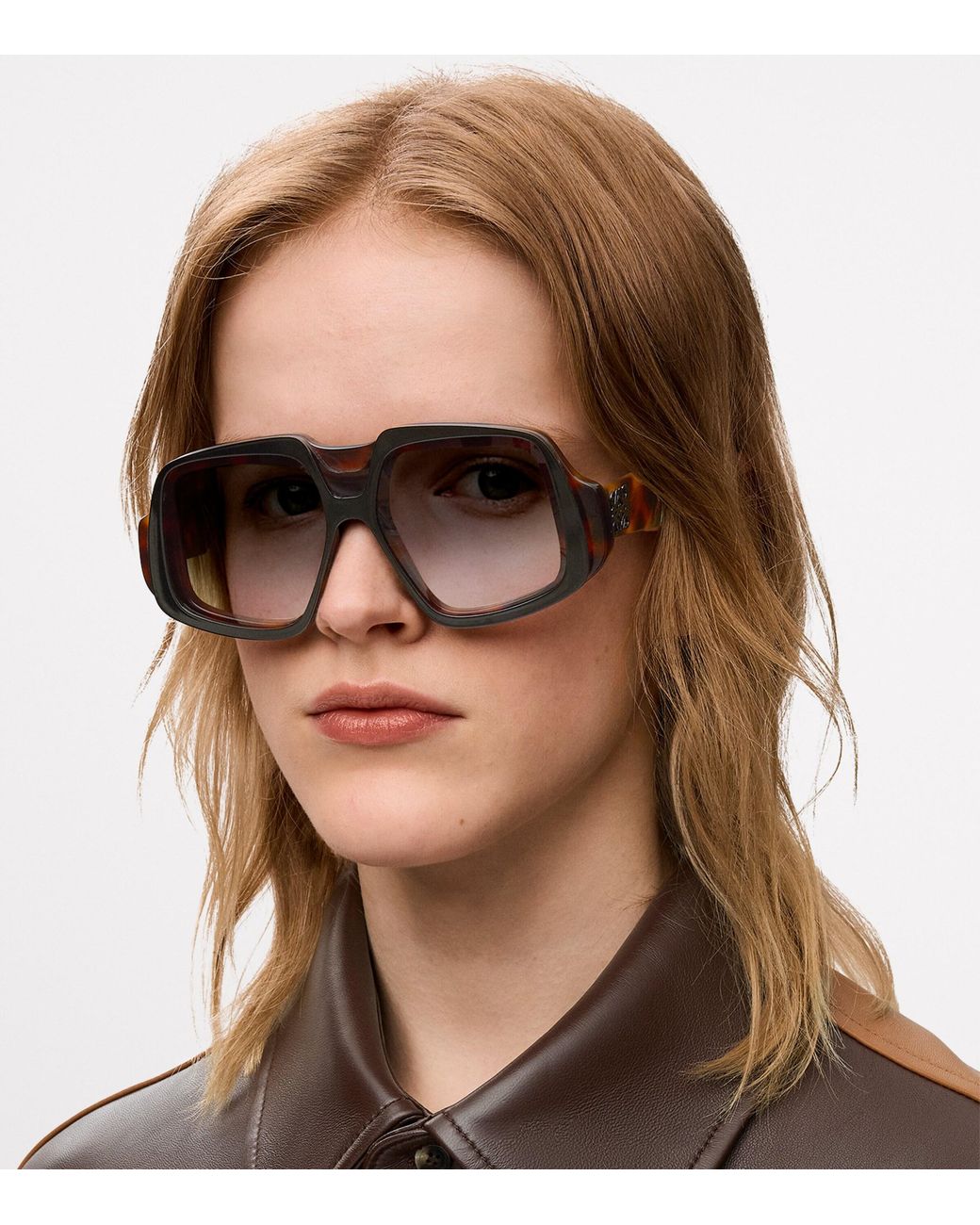 Loewe Brown Oversized Collage Sunglasses