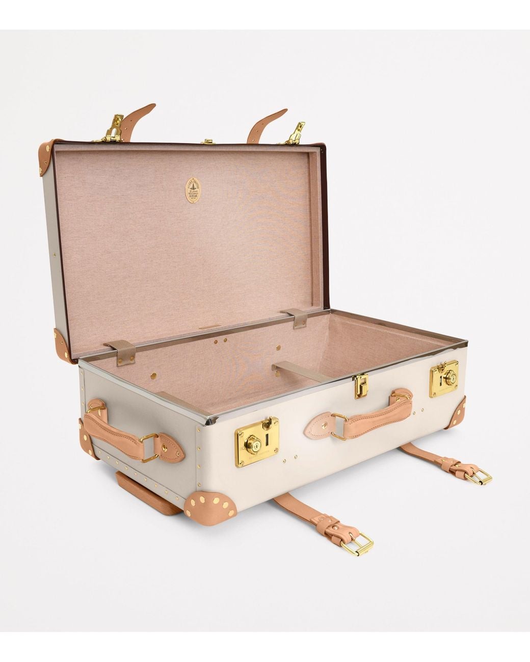 Globe-Trotter White Medium Safari 2-Wheel Suitcase