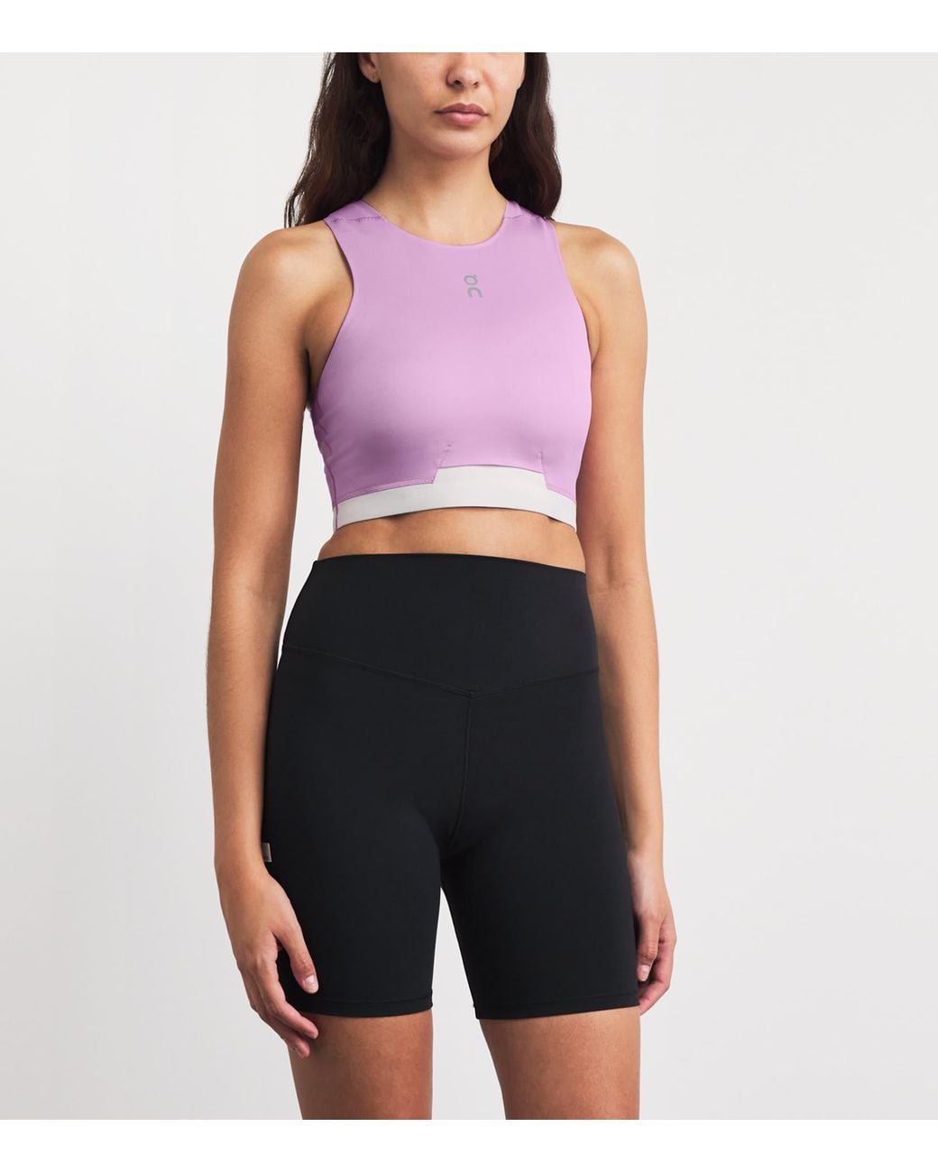 On Shoes Purple Train 2-In-1 Crop Top