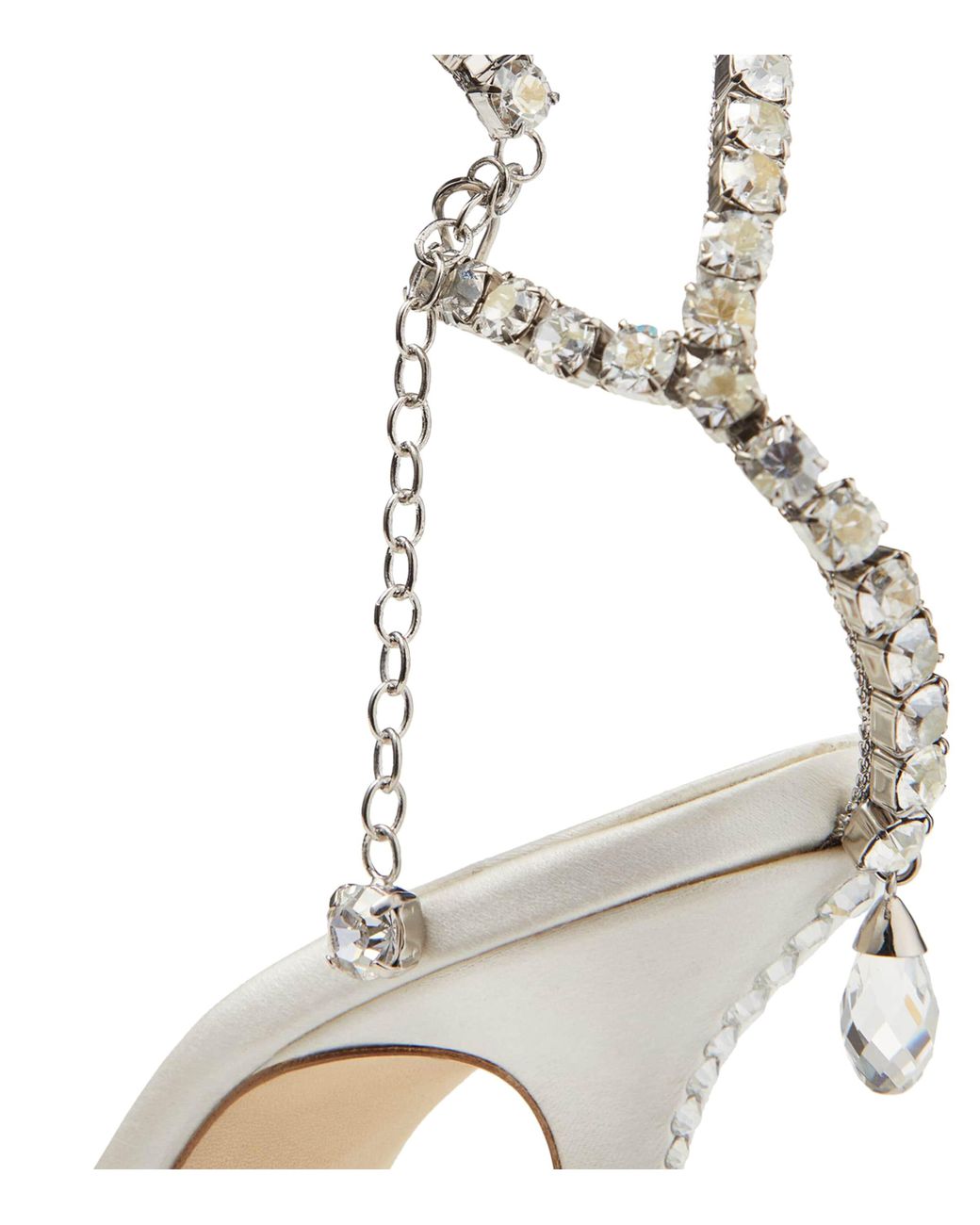 Jimmy Choo Metallic Saeda 100 Satin Pumps