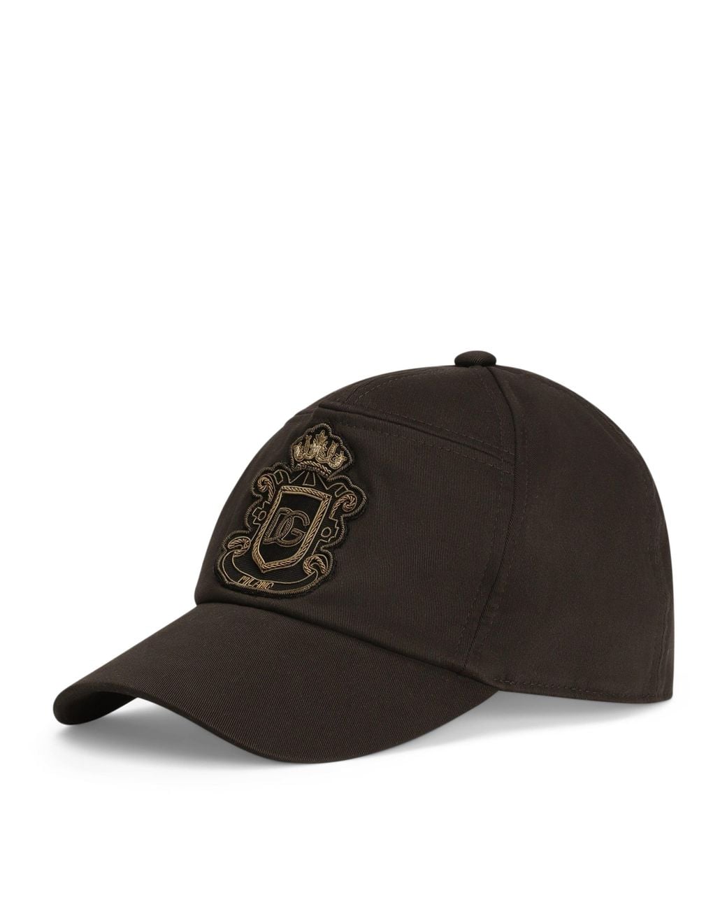 Dolce & Gabbana Brown Appliqué Baseball Cap for men
