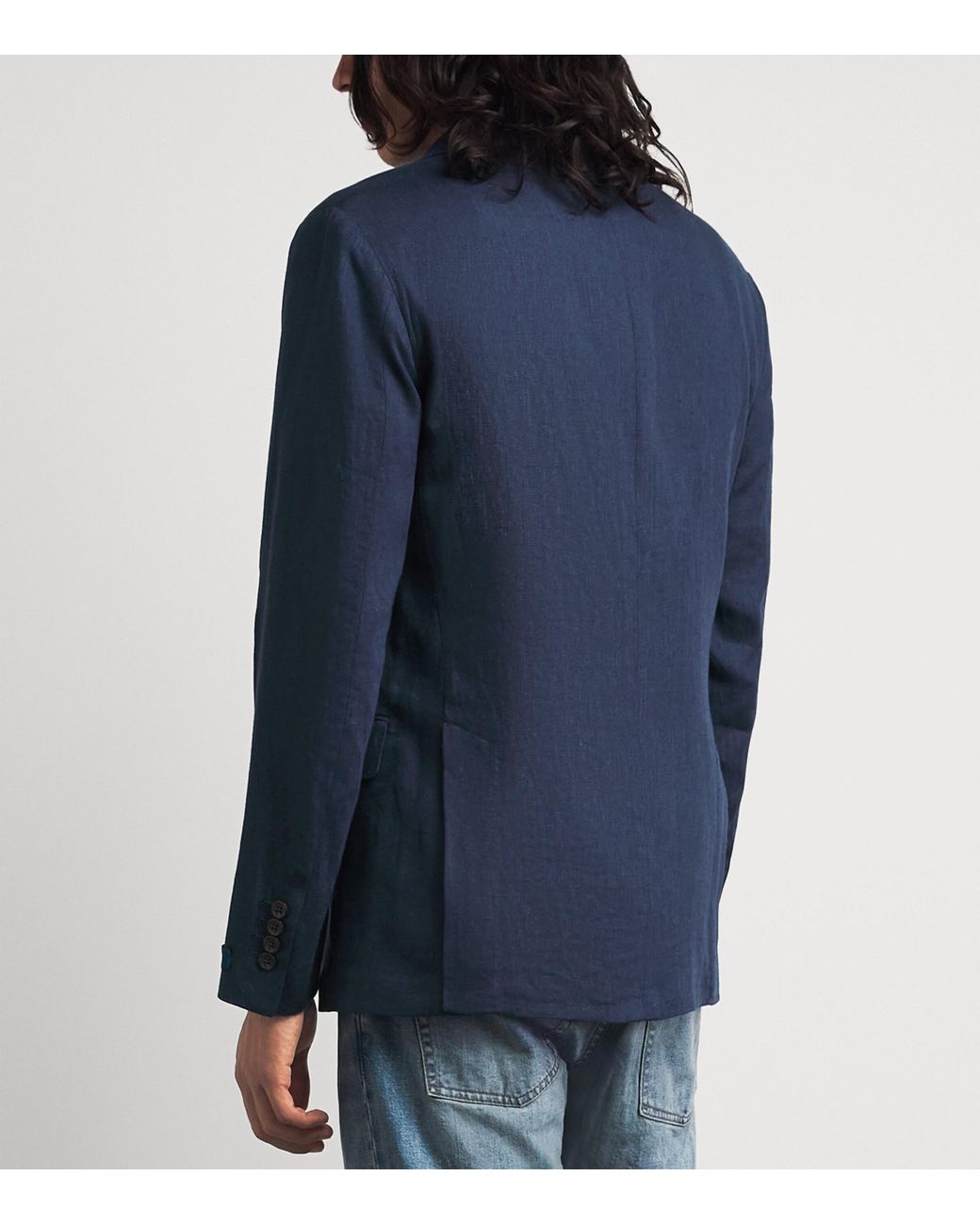 Polo Ralph Lauren Blue Linen Soft Blazer for men