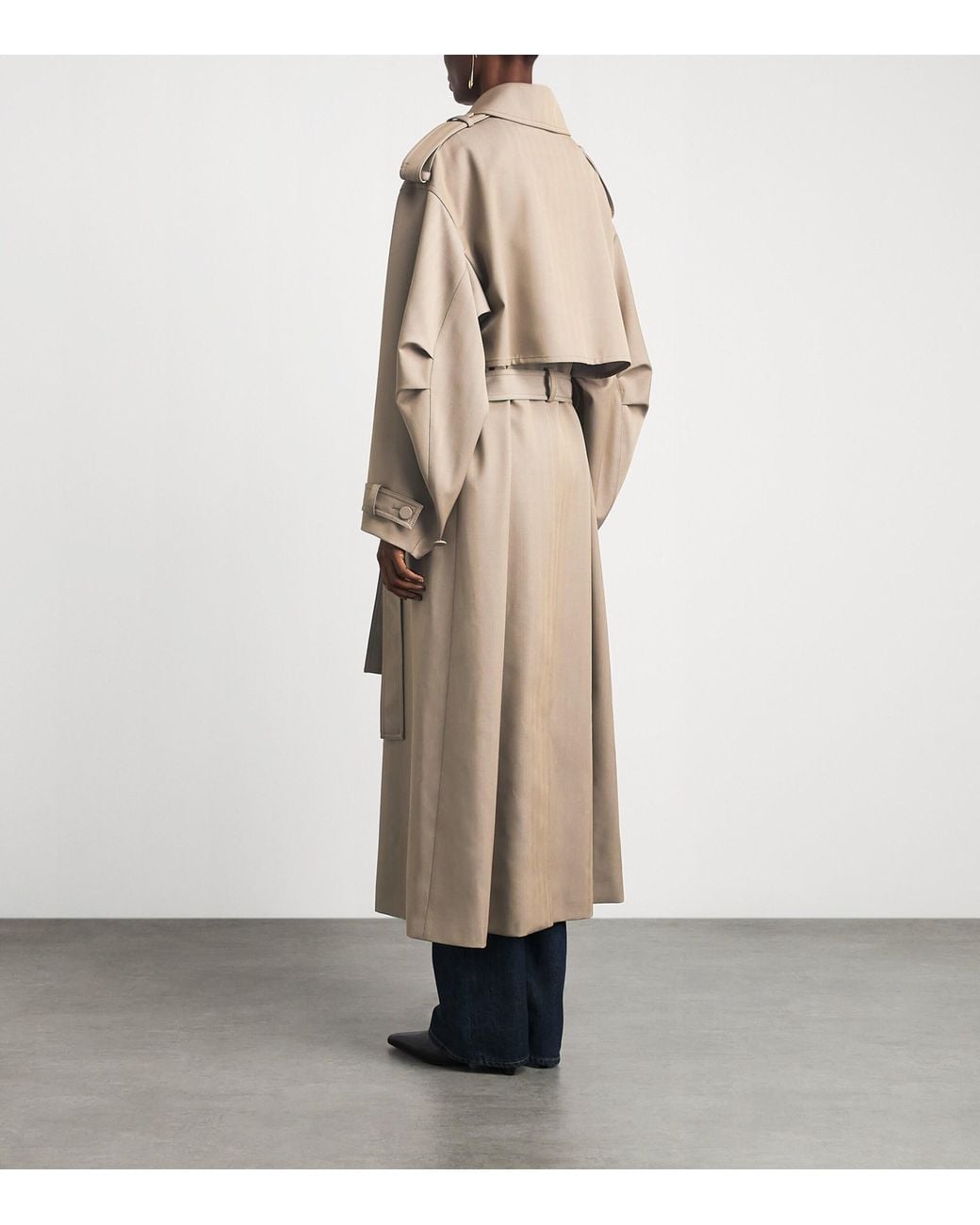 Gabriela Hearst Natural Wool Tellus Trench Coat