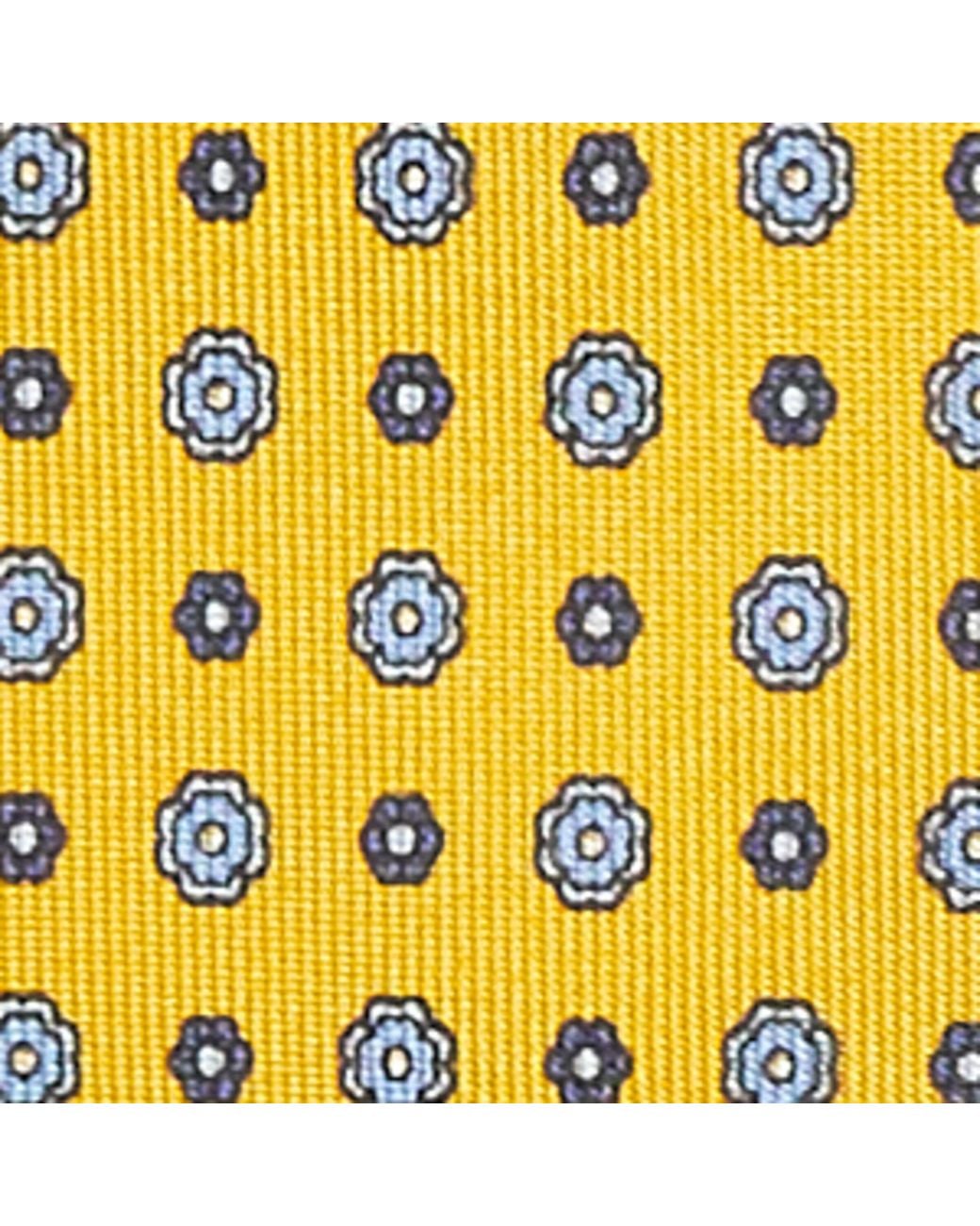 E.MARINELLA Metallic Silk Floral Tie for men