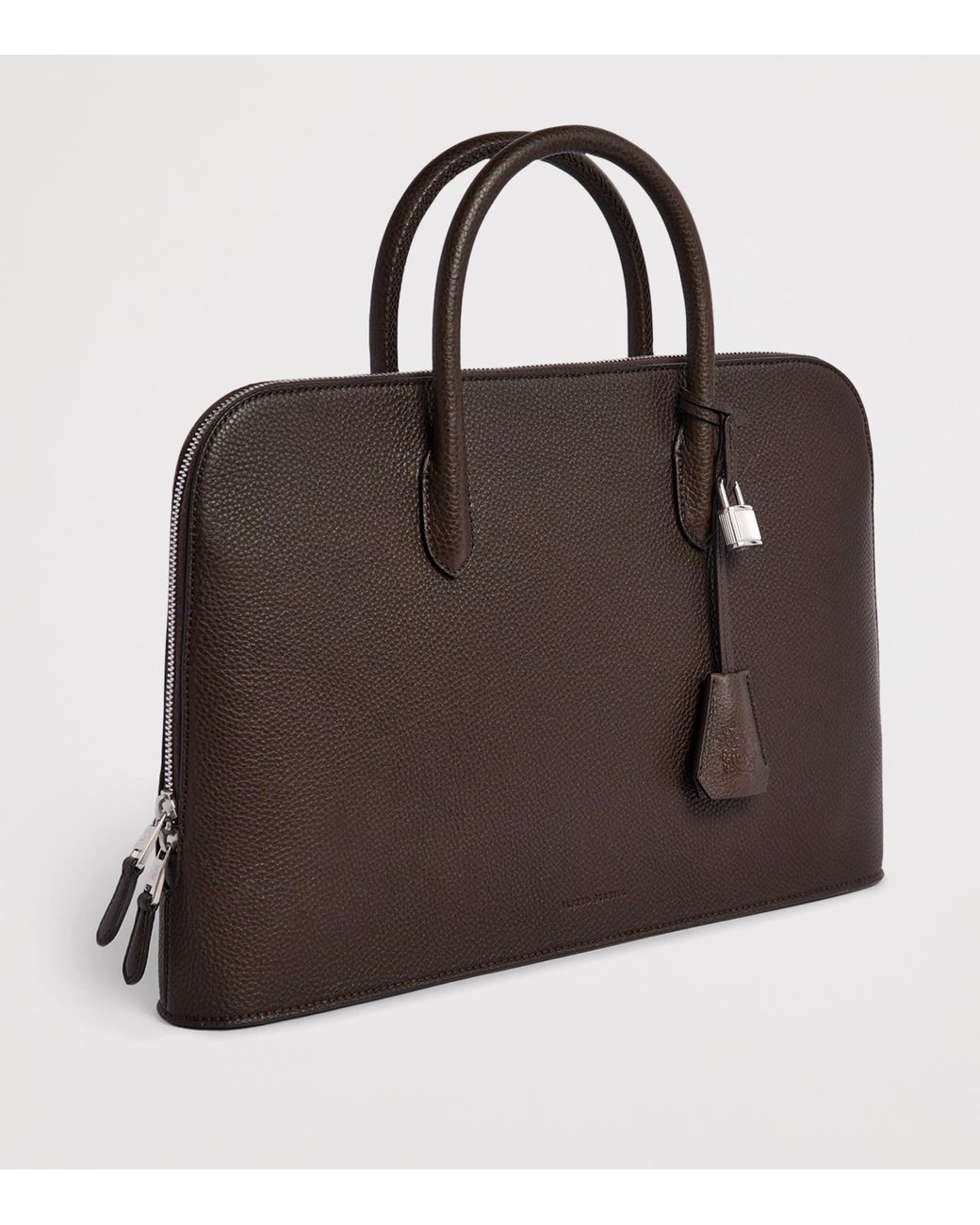 Dunhill Brown Leather Bourdon 41 Briefcase for men