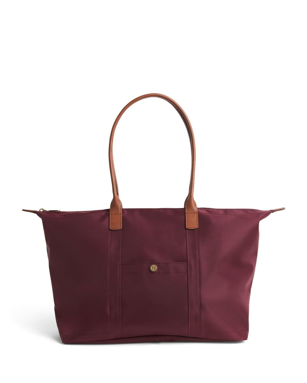 Harrods Purple Medium Nylon Tote Bag