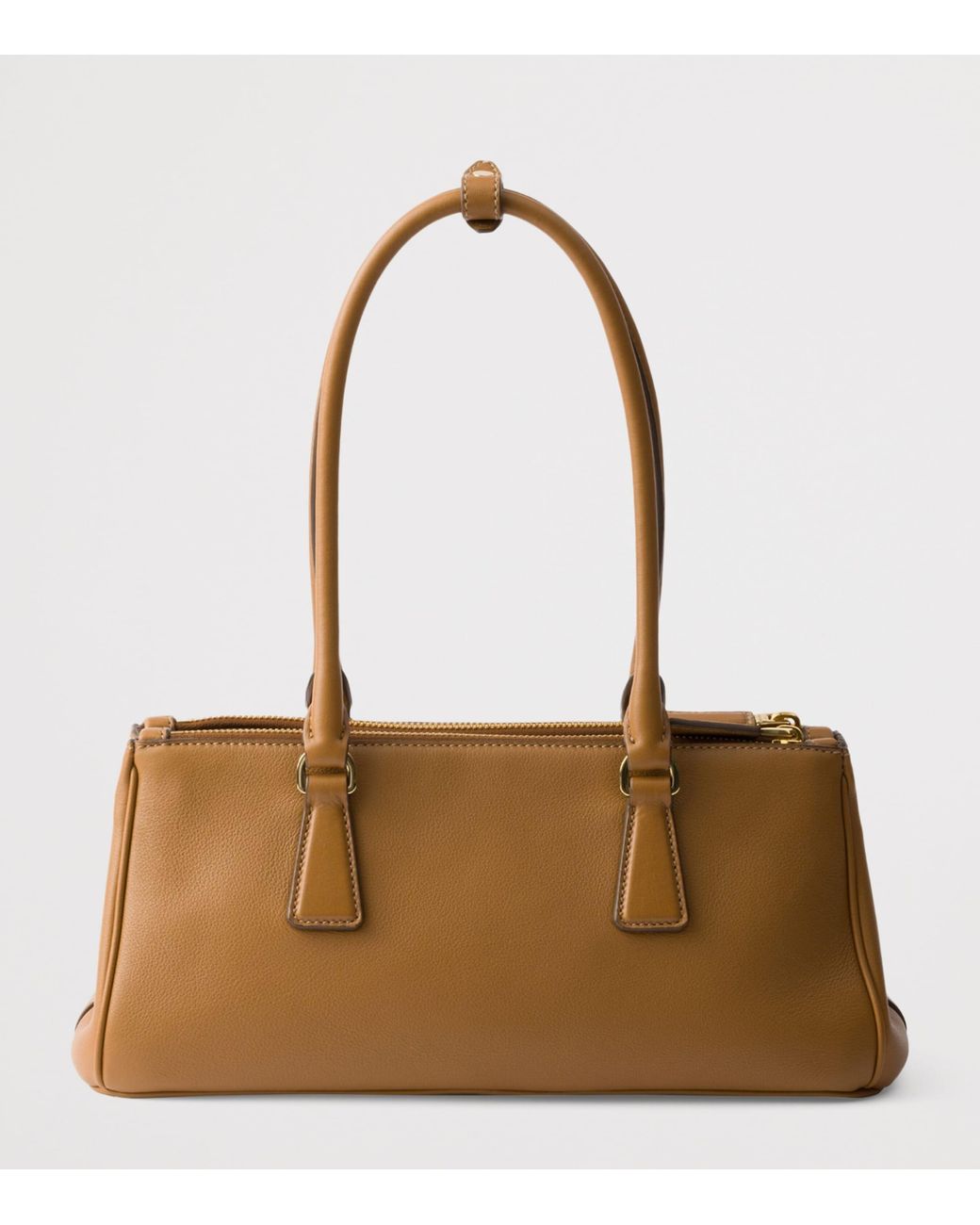 Prada Brown Medium Leather Galleria Top-Handle Bag