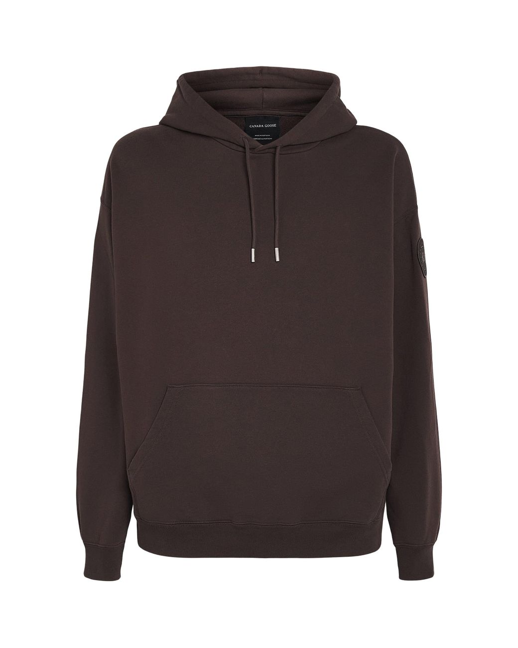 Canada Goose Brown Organic Cotton Tonal Rove Hoodie for men