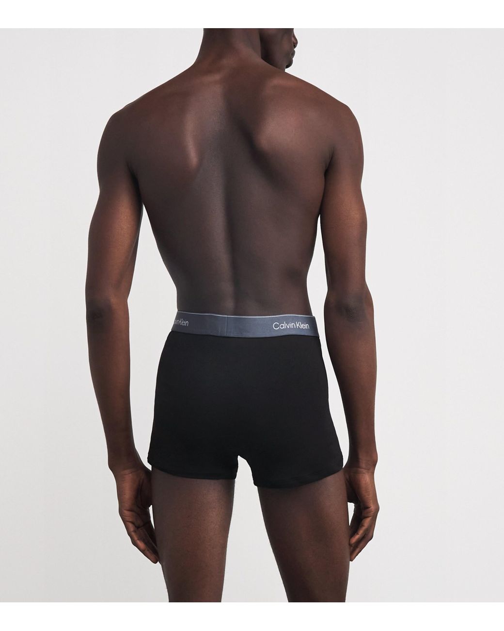 Calvin Klein Blue Stretch-Cotton Relaxed Icon Trunks for men