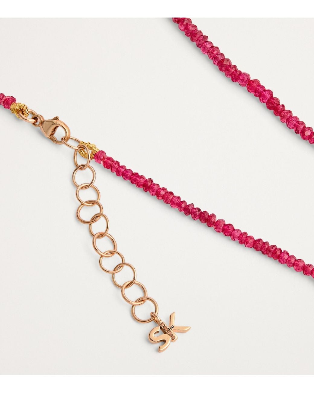Suzanne Kalan Red And Spinel Infinite Beaded Necklace