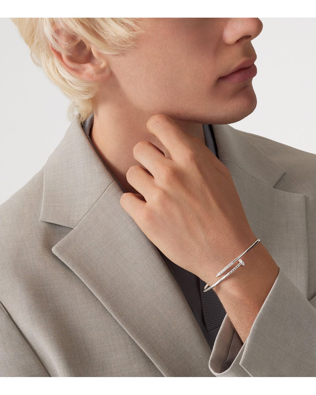 Cartier Metallic Small And Diamond Juste Un Clou Bracelet