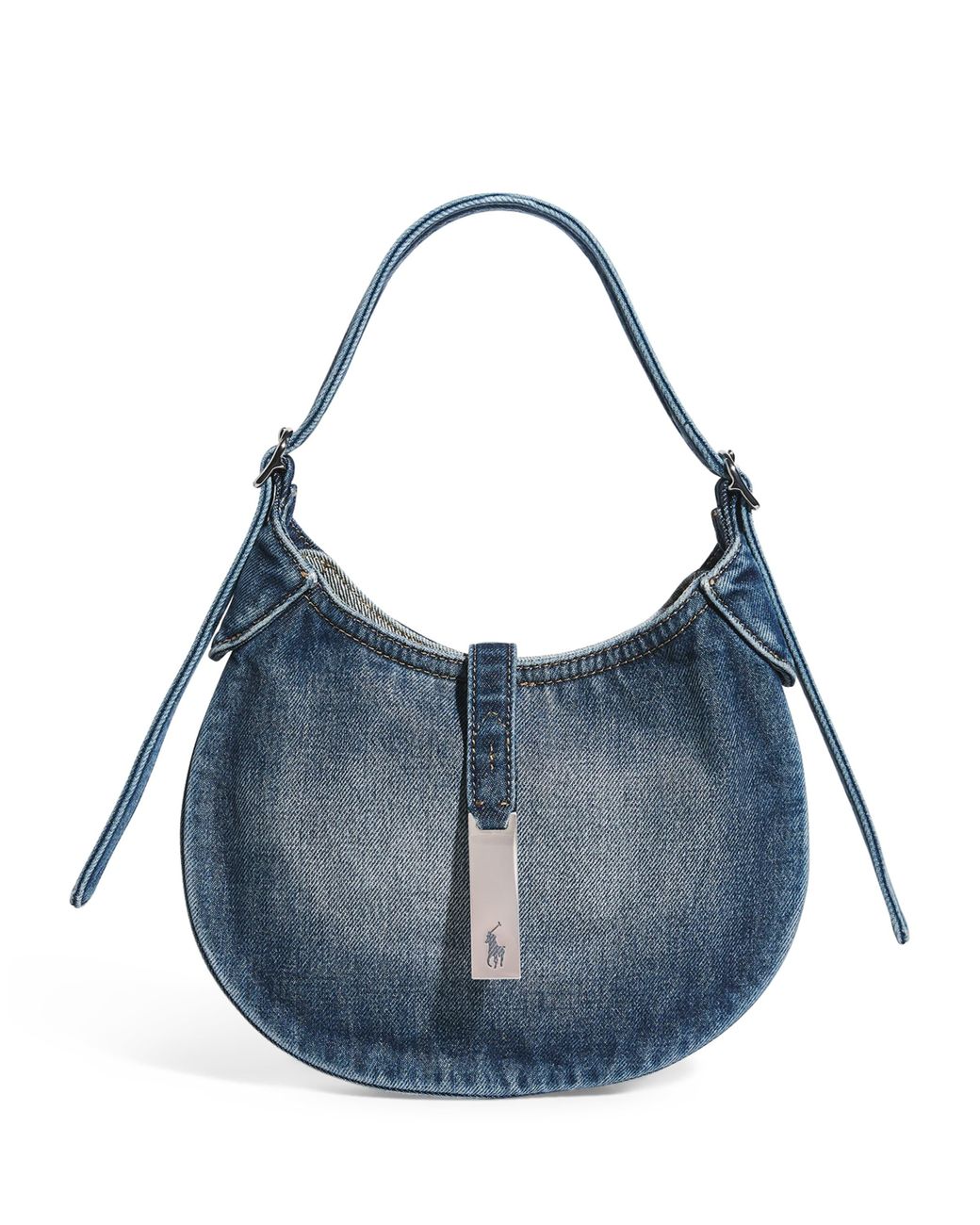 Polo Ralph Lauren Small Denim Polo Id Shoulder Bag in Blue | Lyst Polo Ralph Lauren Small Denim Polo Id Shoulder Bag in Blue | Lyst