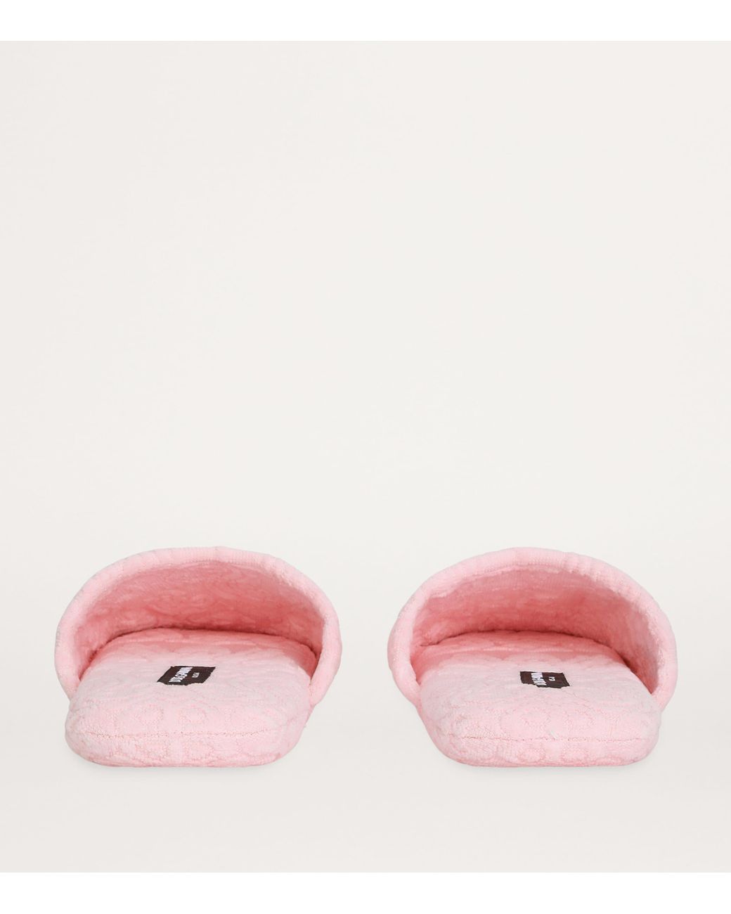 Dolce & Gabbana Pink Terry Cotton Dg Slippers for men