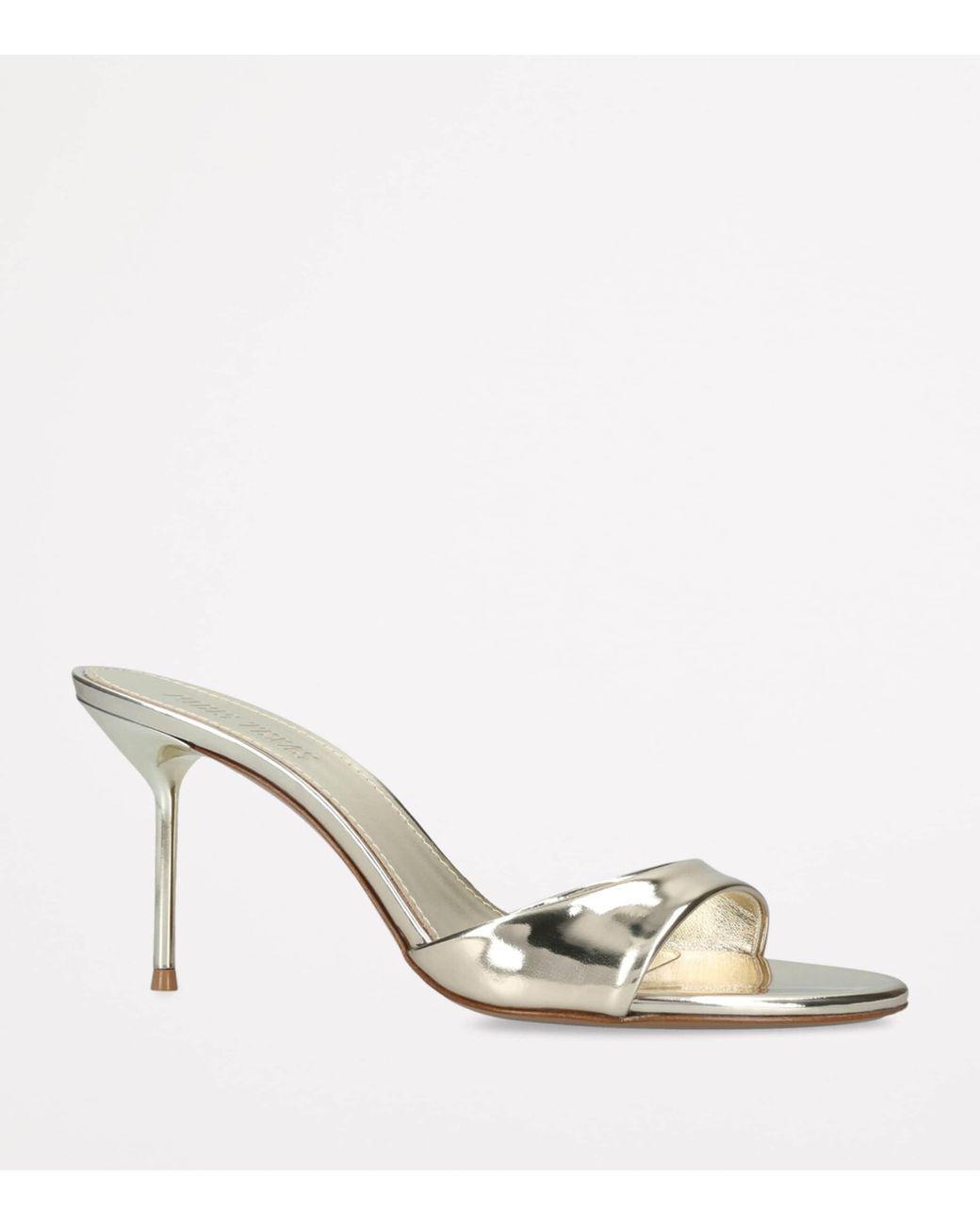Paris Texas Metallic Leather Lidia Mules 70