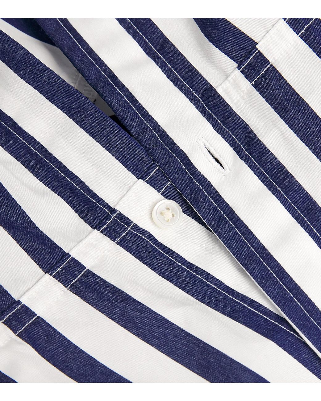 Polo Ralph Lauren Blue Cotton Dress With Belt