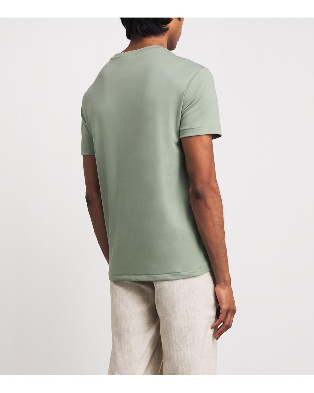 Polo Ralph Lauren Green Pima Cotton Polo Pony T-Shirt for men