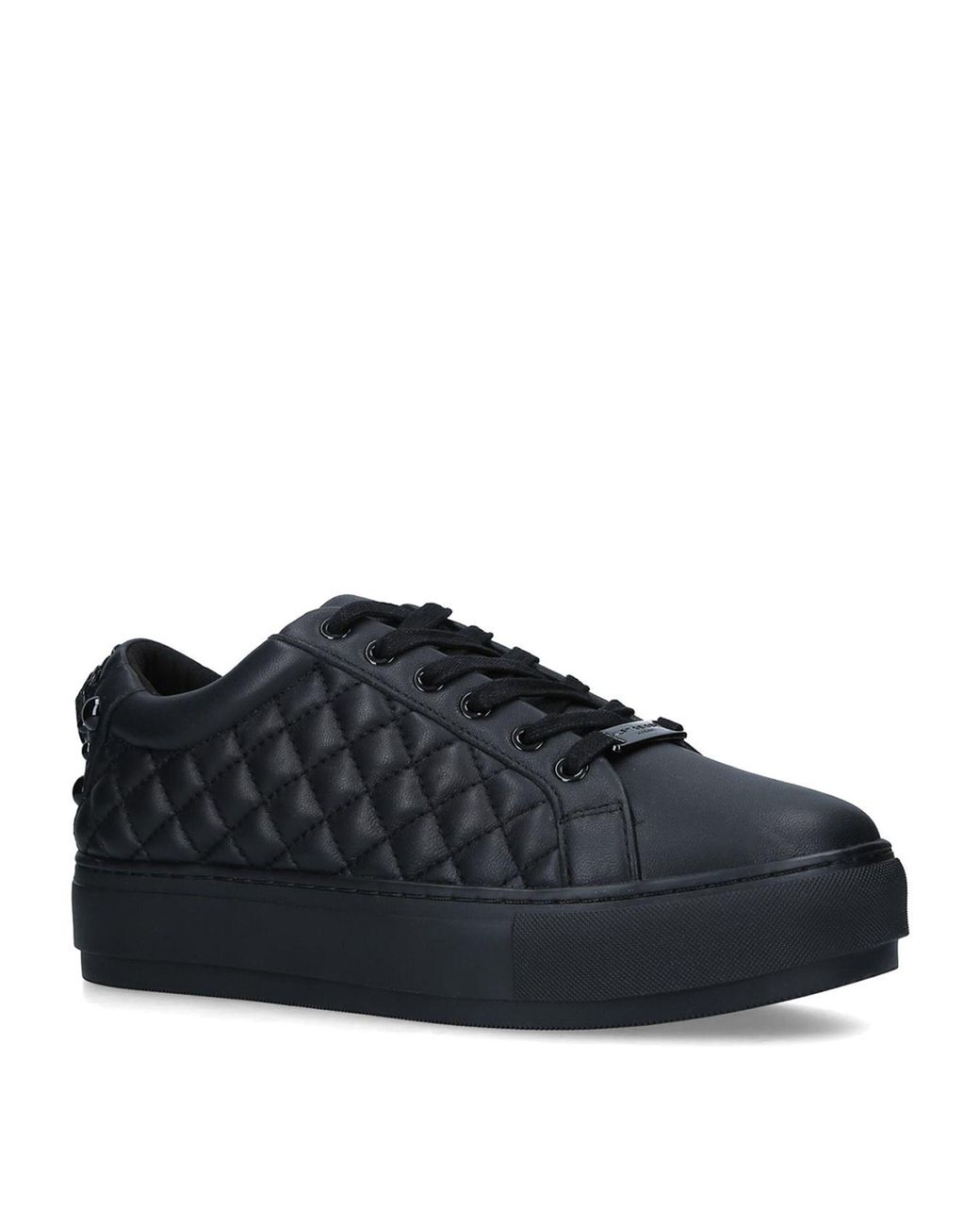 kurt geiger laney black trim trainers