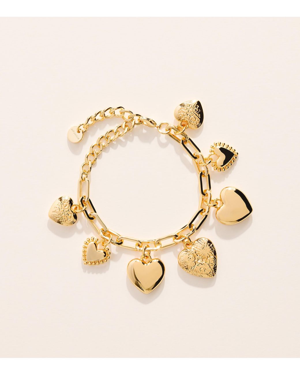 Self-Portrait Natural Heart Charm Bracelet