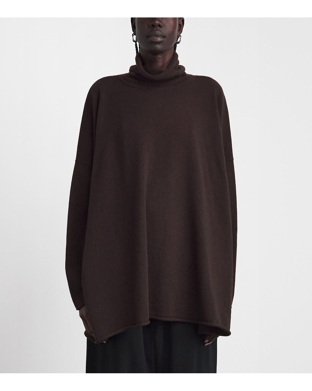 Eskandar Black Cashmere Rollneck Sweater