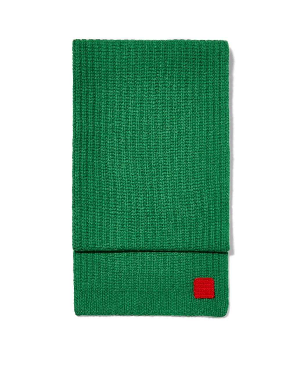 MAX&Co. Green Virgin Wool Knitted Scarf