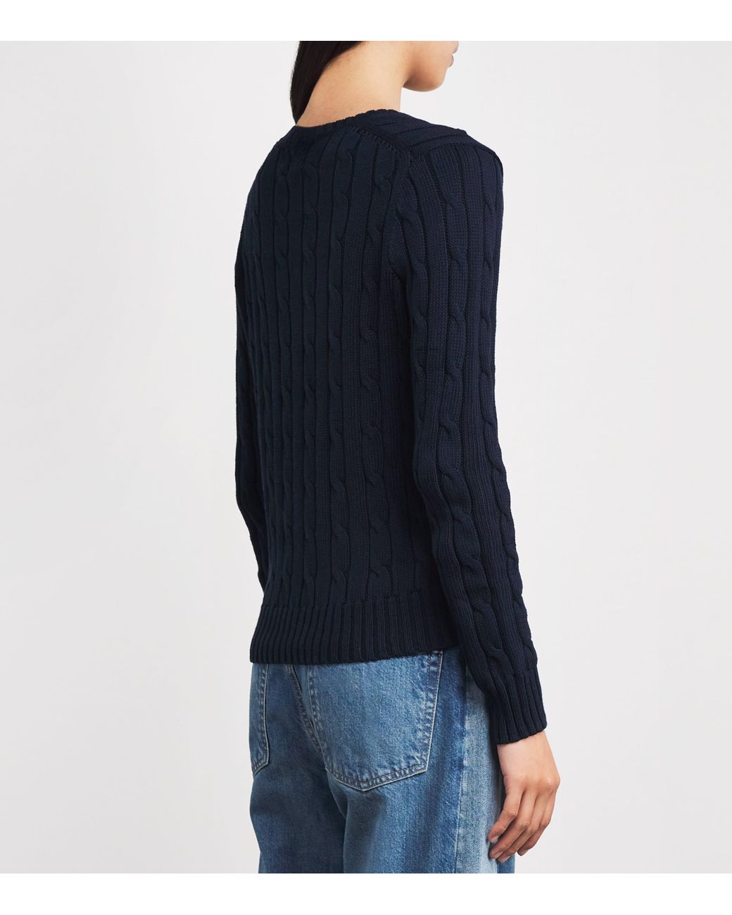 Polo Ralph Lauren Blue Cotton Kimberly Sweater