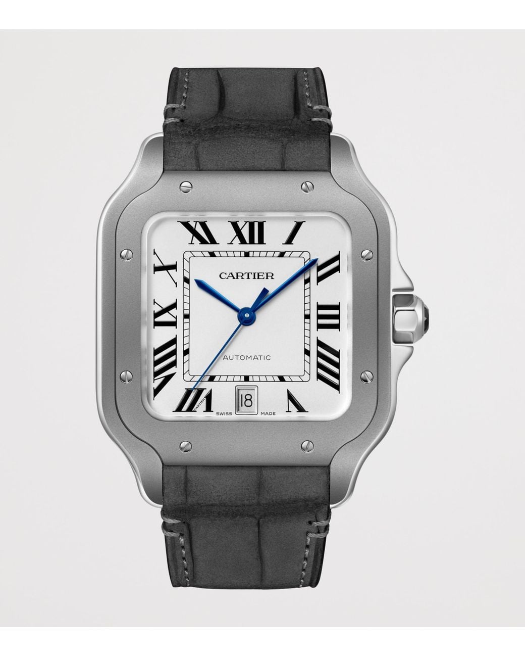 Cartier Gray Large Titanium Santos De Watch for men