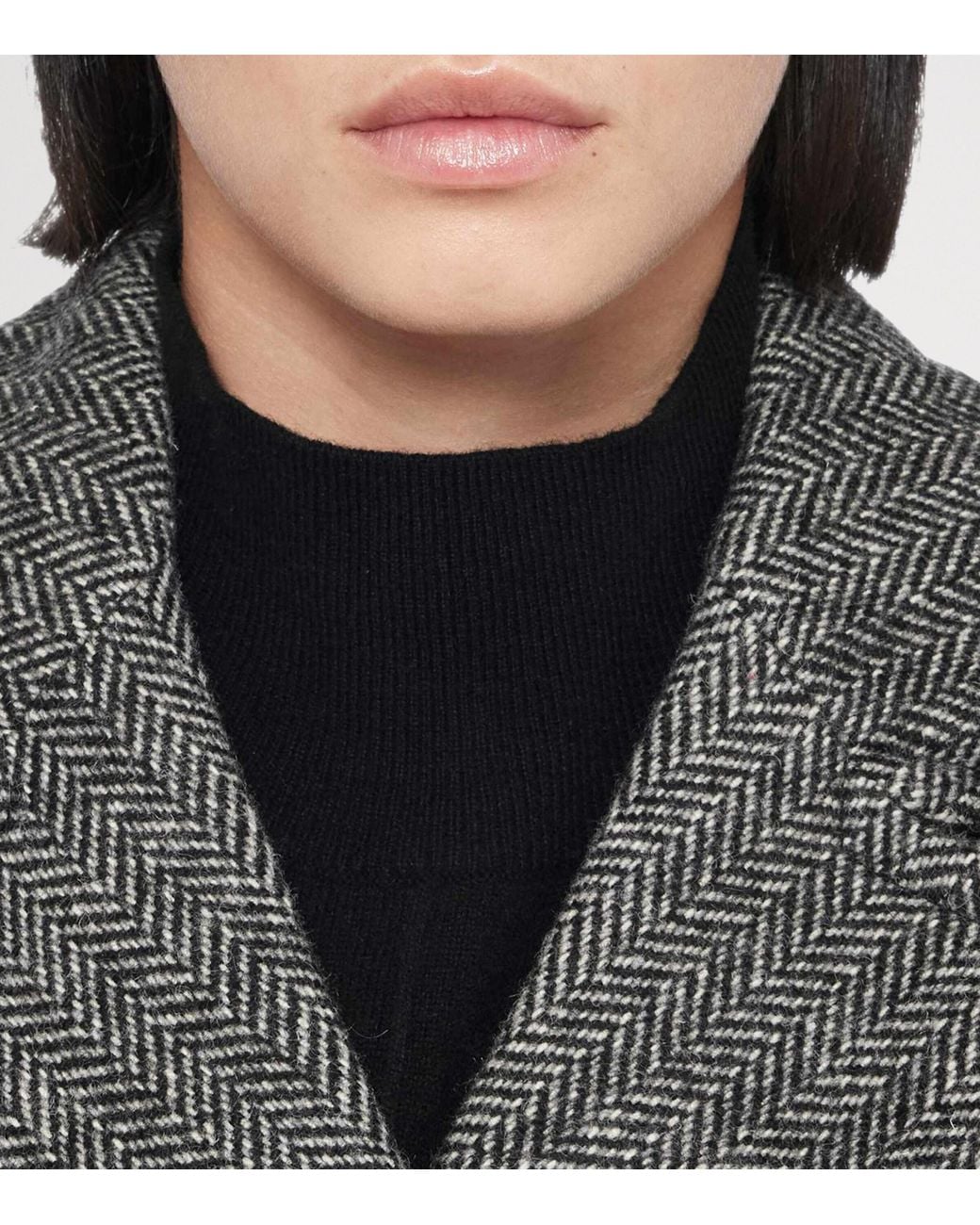 AllSaints Gray Wool-Blend Brescia Trench Coat