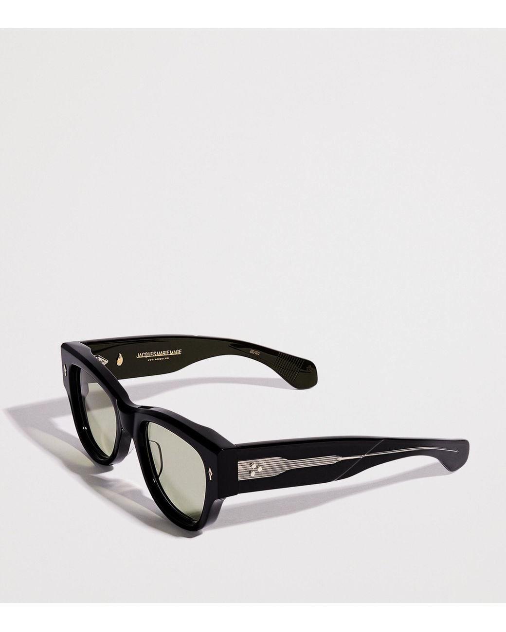 Jacques Marie Mage Black Acetate Chelsea Sunglasses for men