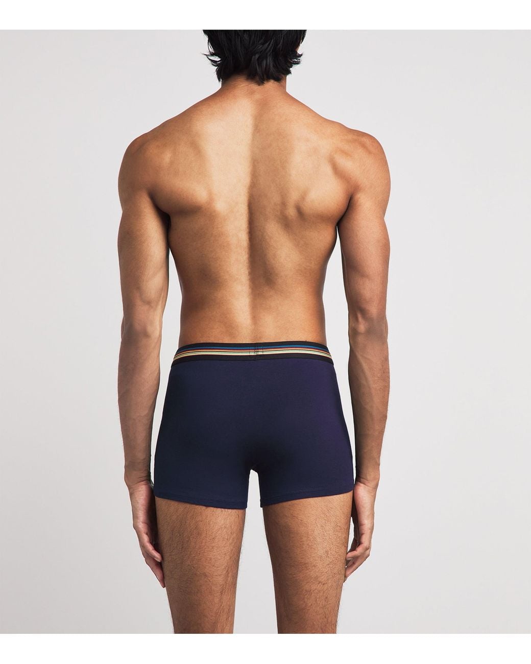 Paul Smith Blue Stretch-Organic Cotton Trunks for men