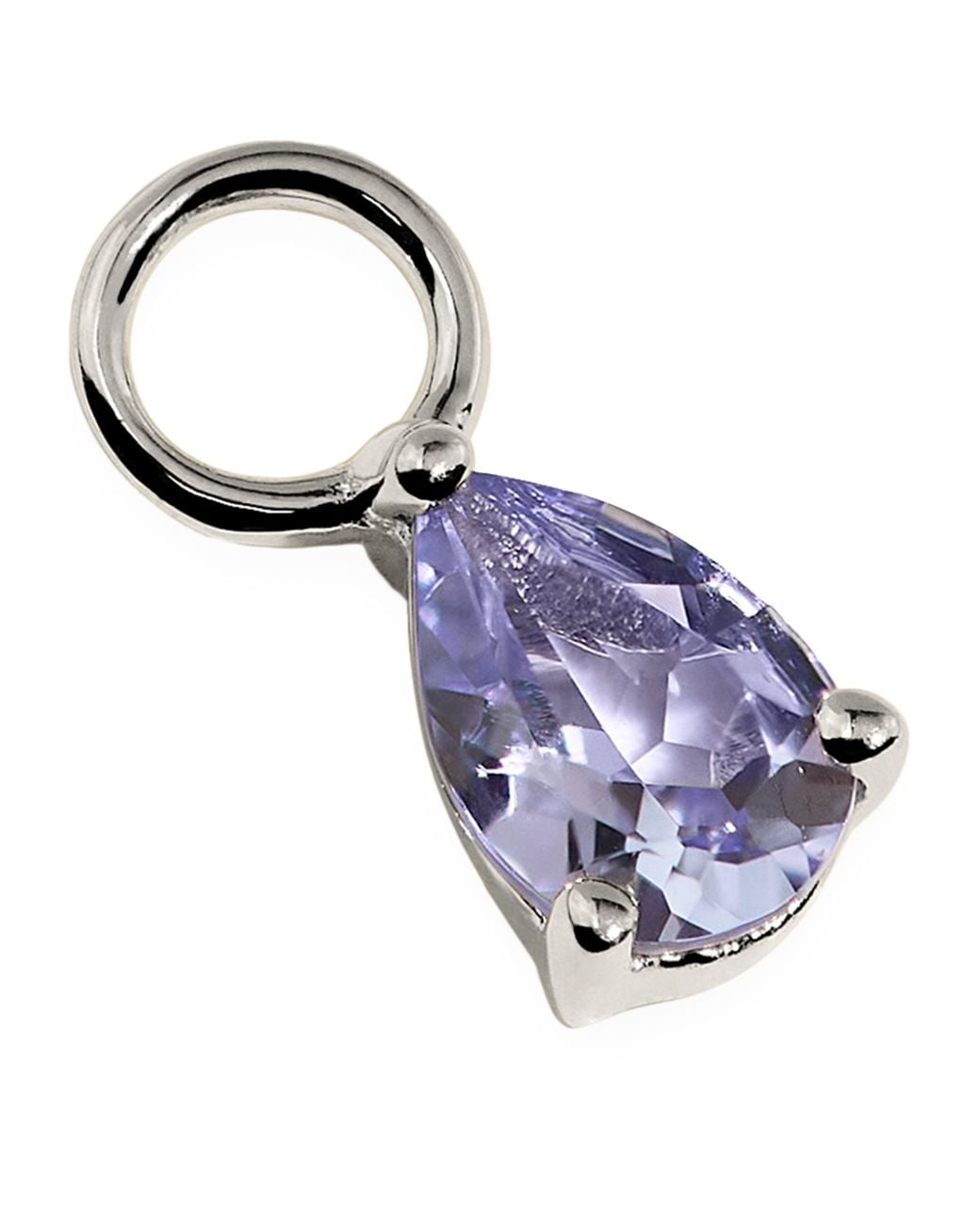 Astrid & Miyu Blue And Tanzanite Birthstone Earring Charm
