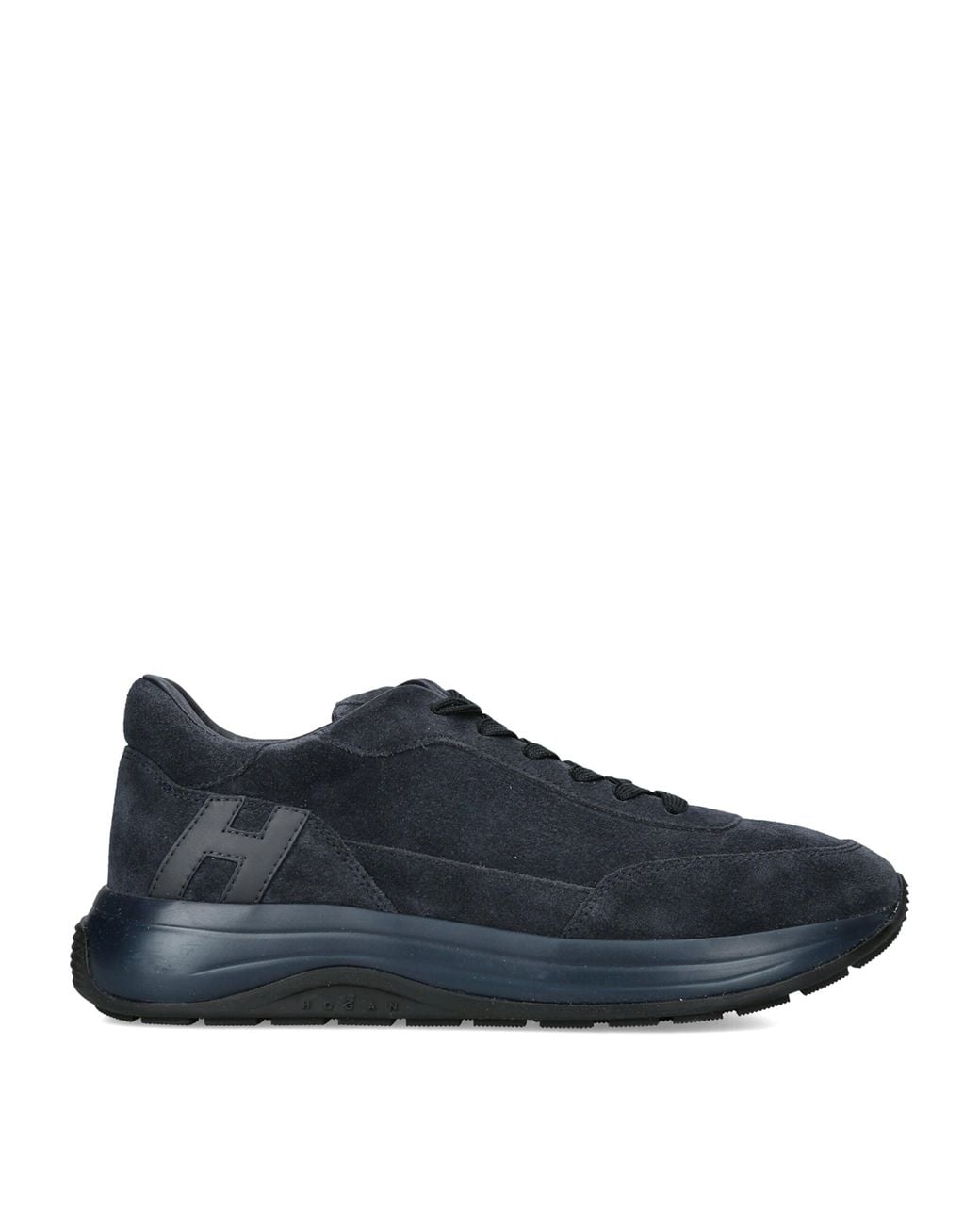 Hogan Blue Suede H719 Allacciato Sneakers for men
