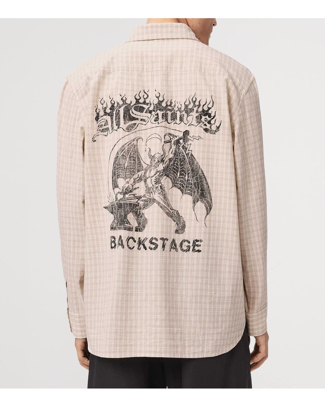 AllSaints Natural Organic Cotton Repeater Shirt for men