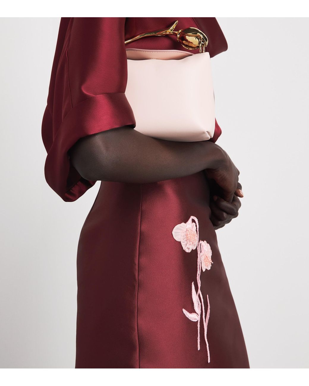 Erdem Mikado Embroidered Midi Skirt
