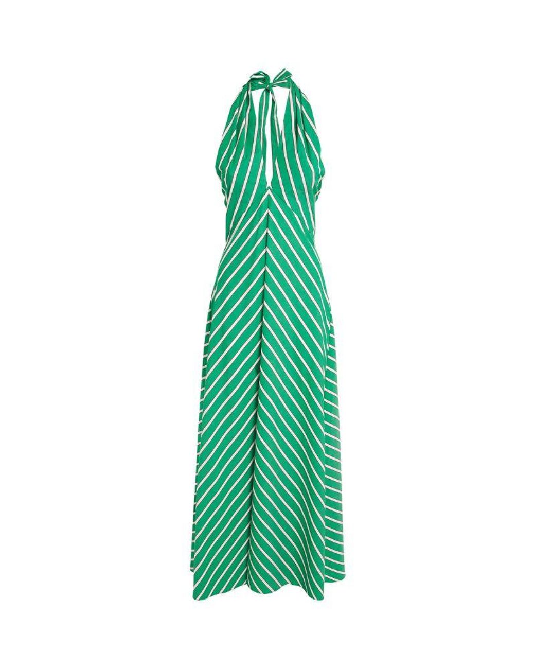 knee length dresses for ladies Staud Laura Stripe Linen Maxi Sundress main image 1