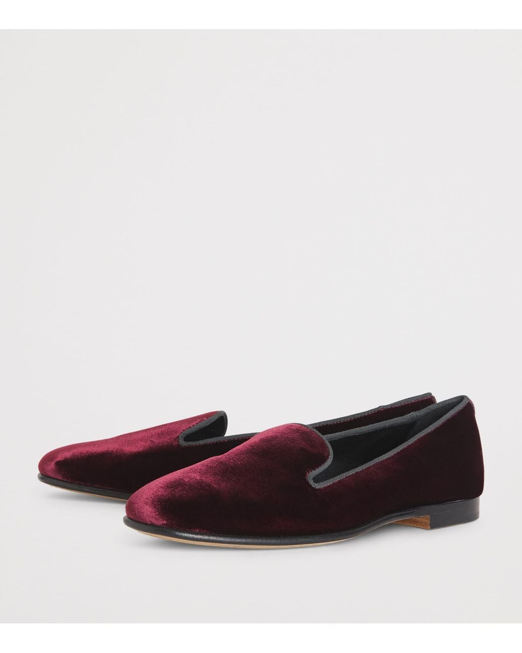 Eleventy Brown Velvet Loafers