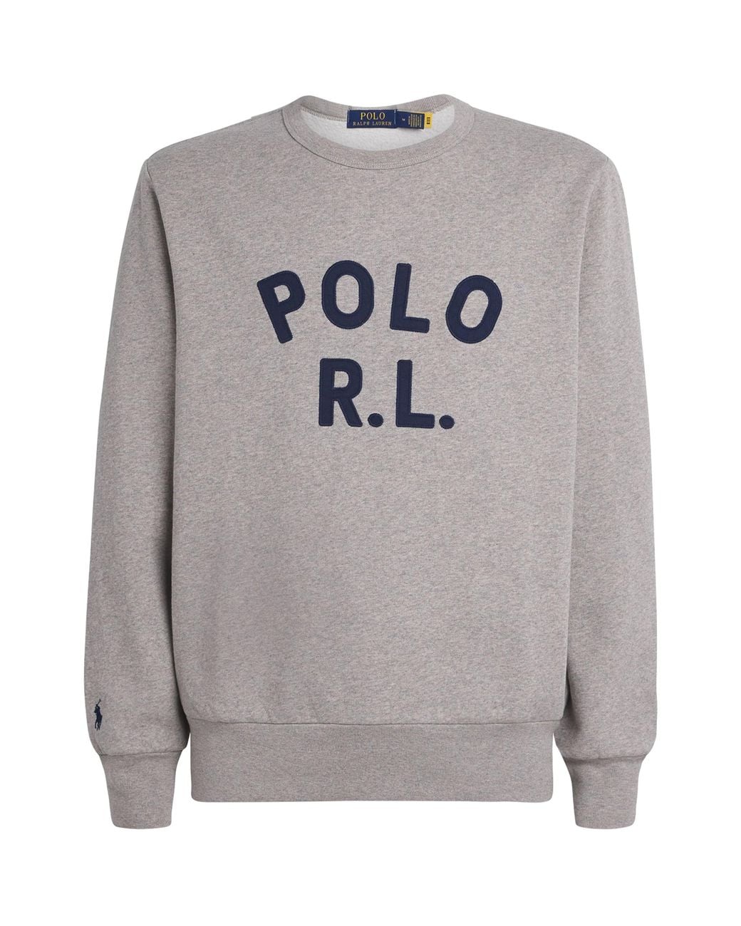 Polo Ralph Lauren Gray Cotton-Blend Logo Sweatshirt for men
