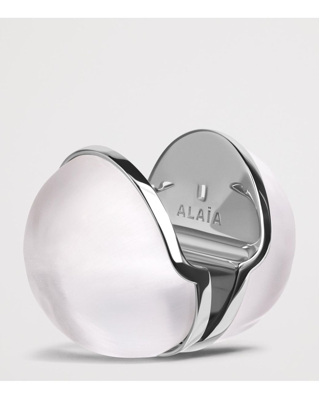 Alaïa Metallic Glass Sphere Earrings