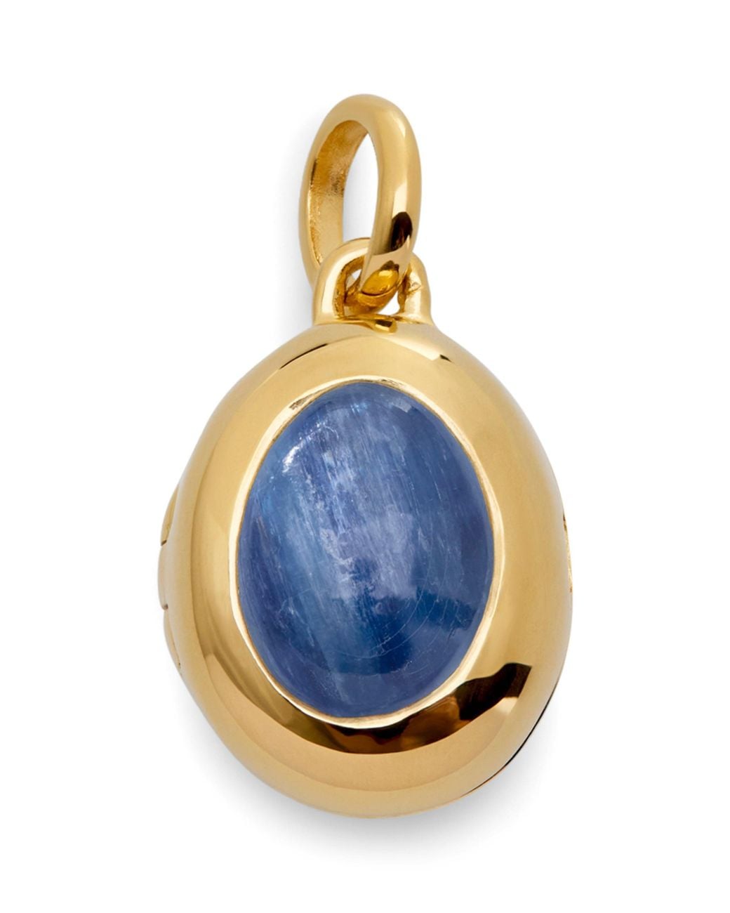 Monica Vinader Blue Vermeil And Kyanite September Birthstone Locket