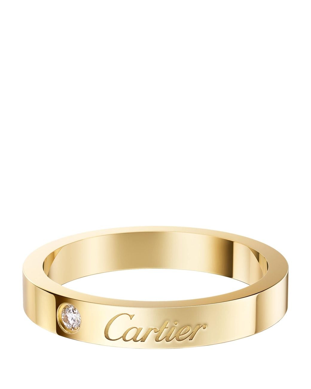Cartier Metallic And Diamond C De Wedding Ring