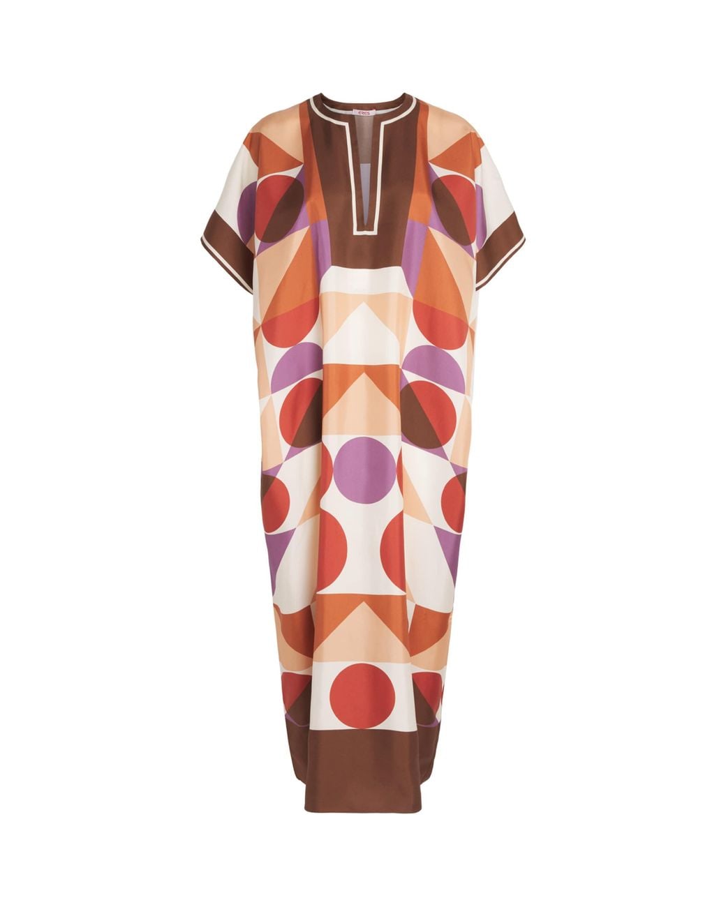 Eres Red Silk Twill Marisa Kaftan