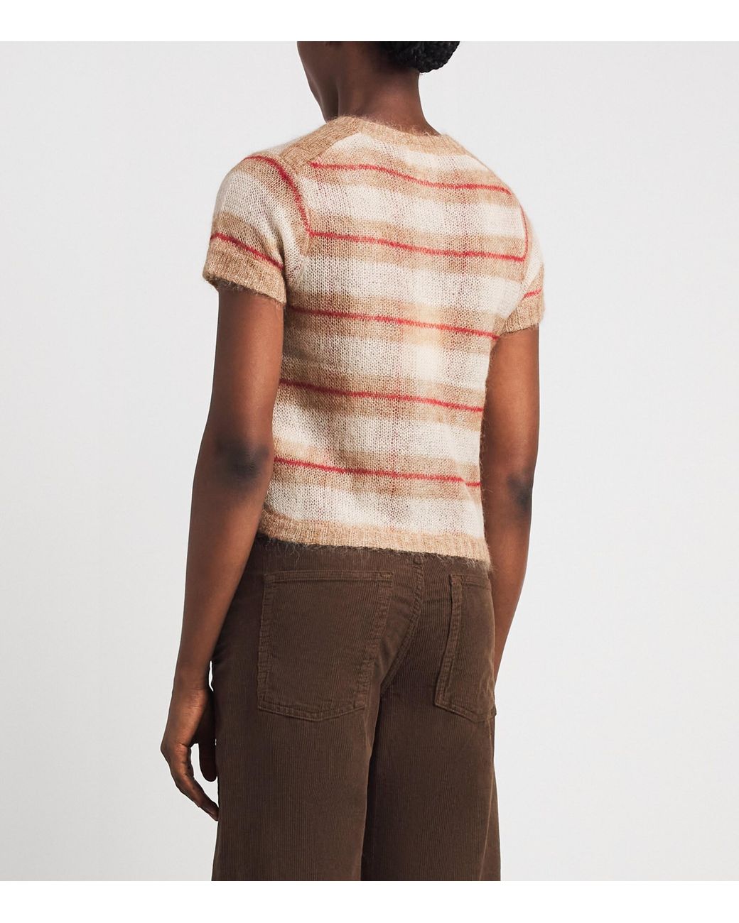 ME+EM Pink Knitted Check Baby T-Shirt