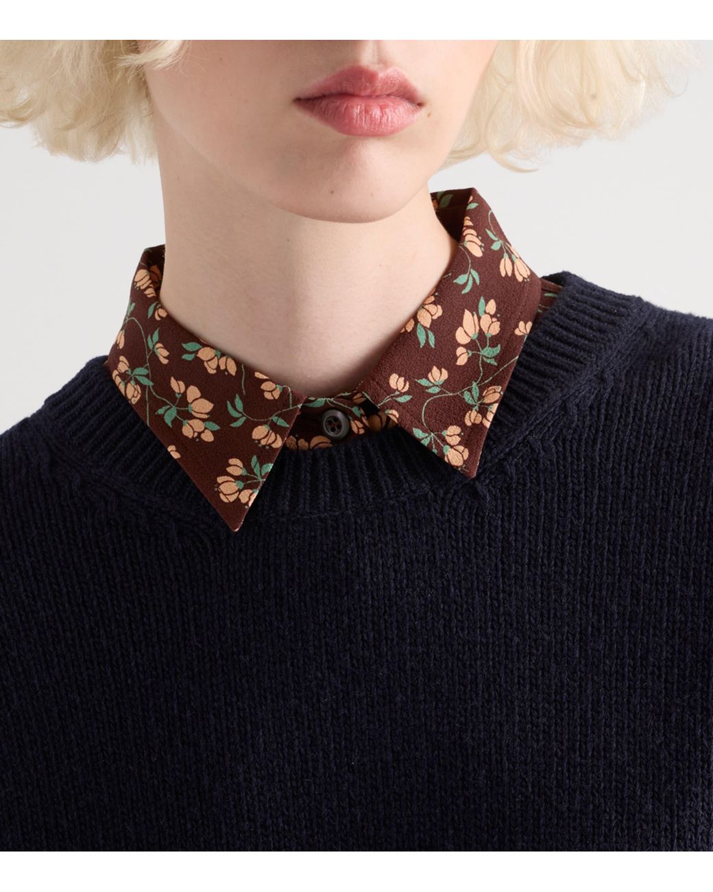 Prada Blue Wool-Cashmere Sweatshirt