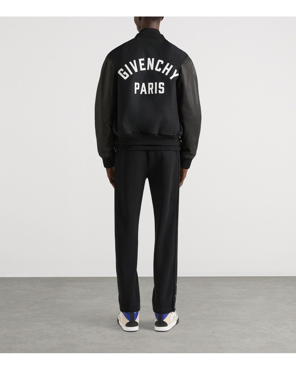Givenchy Black Wool-Lambskin Bomber Jacket for men