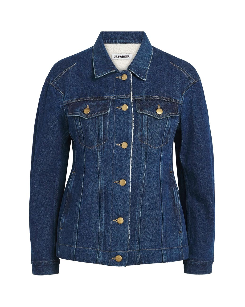 Jil Sander Blue Padded Denim Jacket