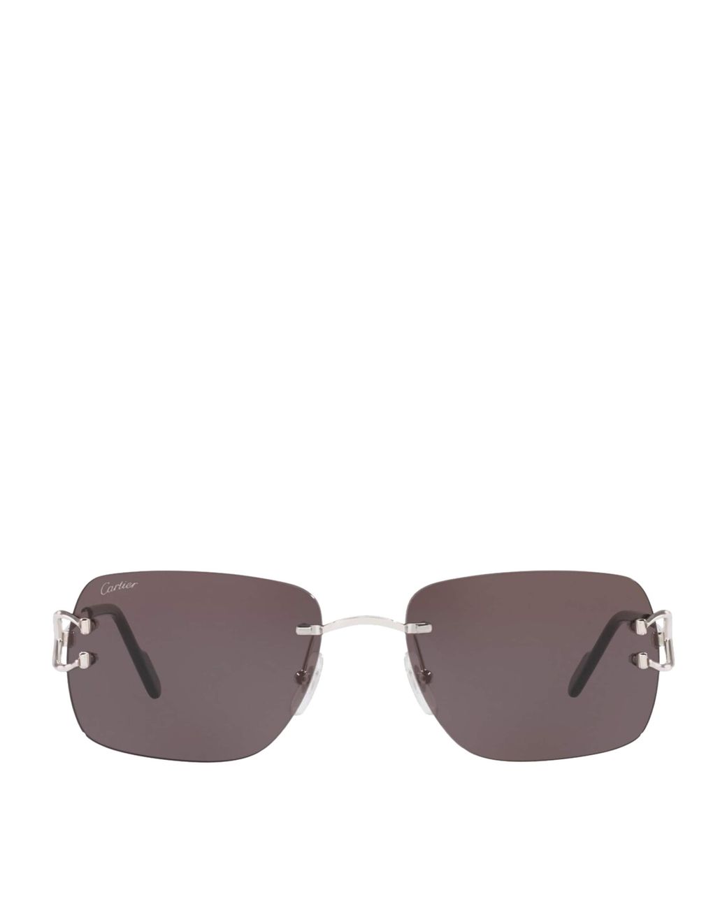 Cartier Gray Rectangular Sunglasses for men