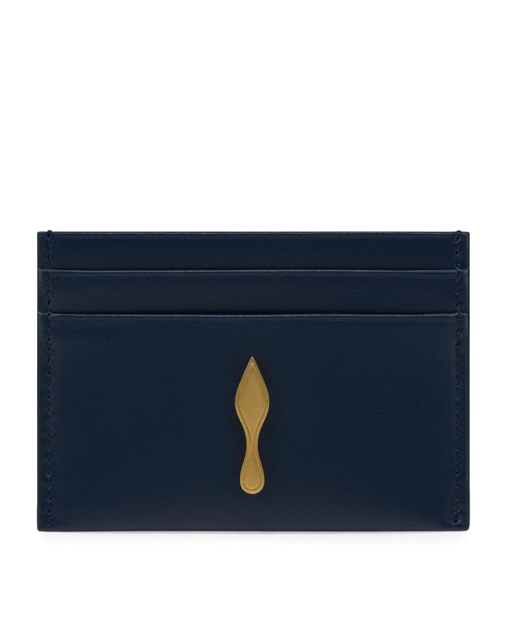 Christian Louboutin Blue Bettina Leather Card Holder