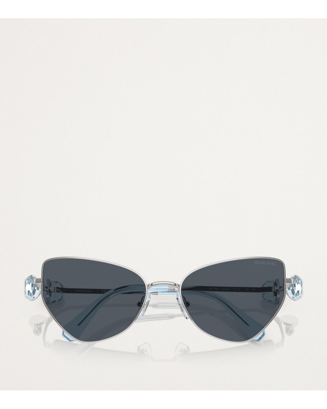 Swarovski Blue Metal Sk7003 Sunglasses
