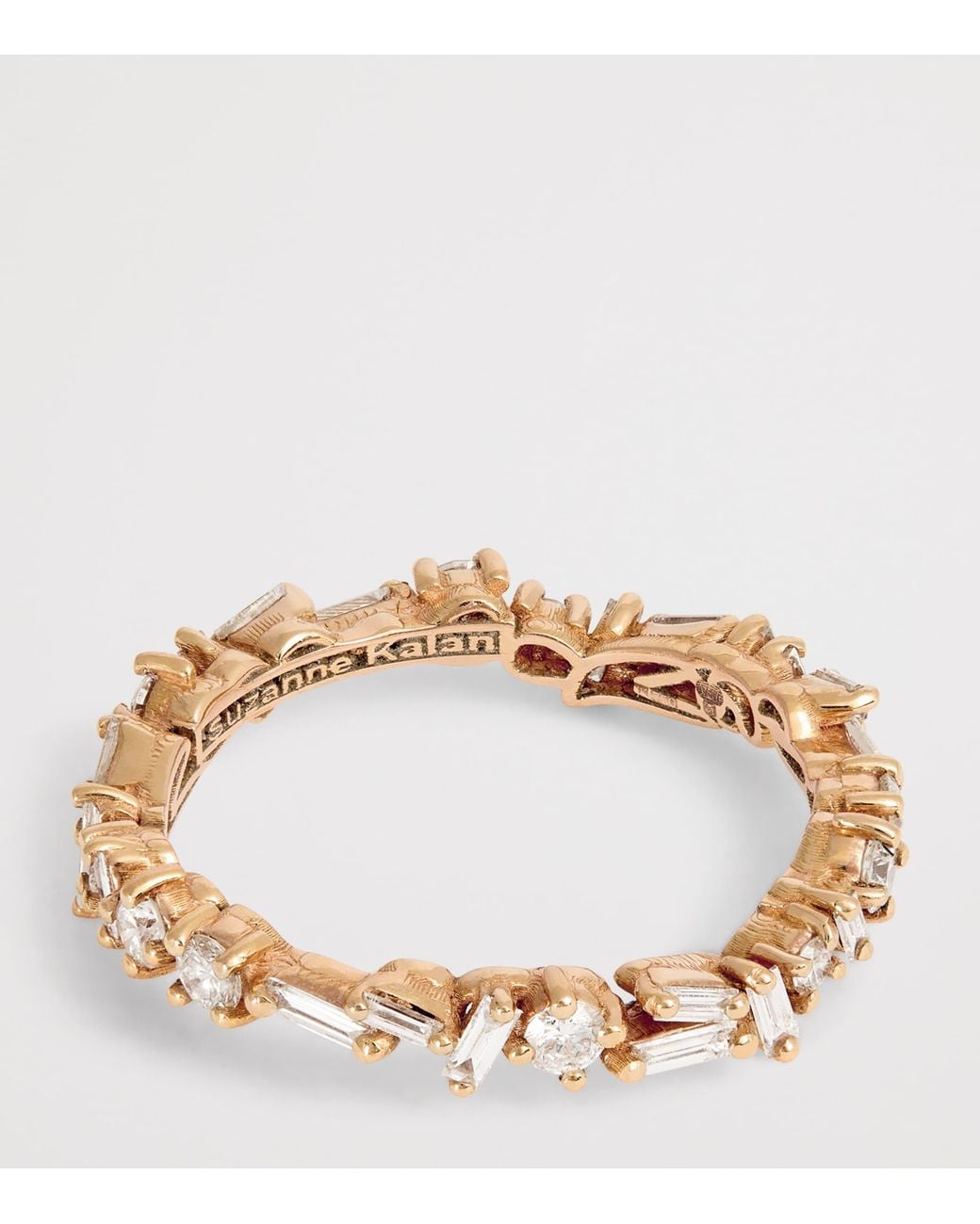 Suzanne Kalan Natural And Diamond Classic Wavy Eternity Ring
