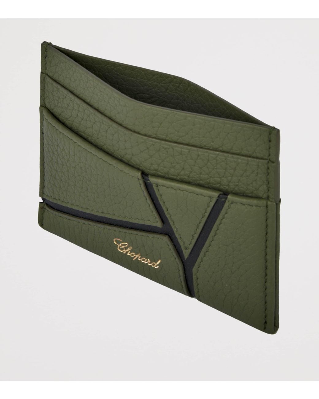 Chopard Green Small Leather Diamond Card Holder